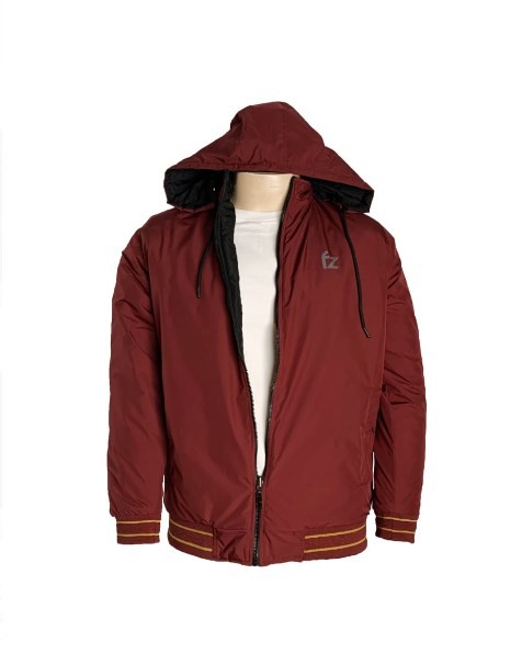 Trendy Collection Double part bonded fabric Jacket for Men maroon